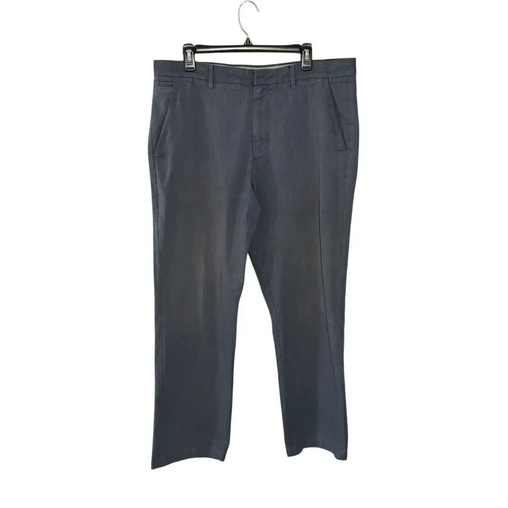 Banana Republic Straight Fit blue cotton chino pants - 36/32